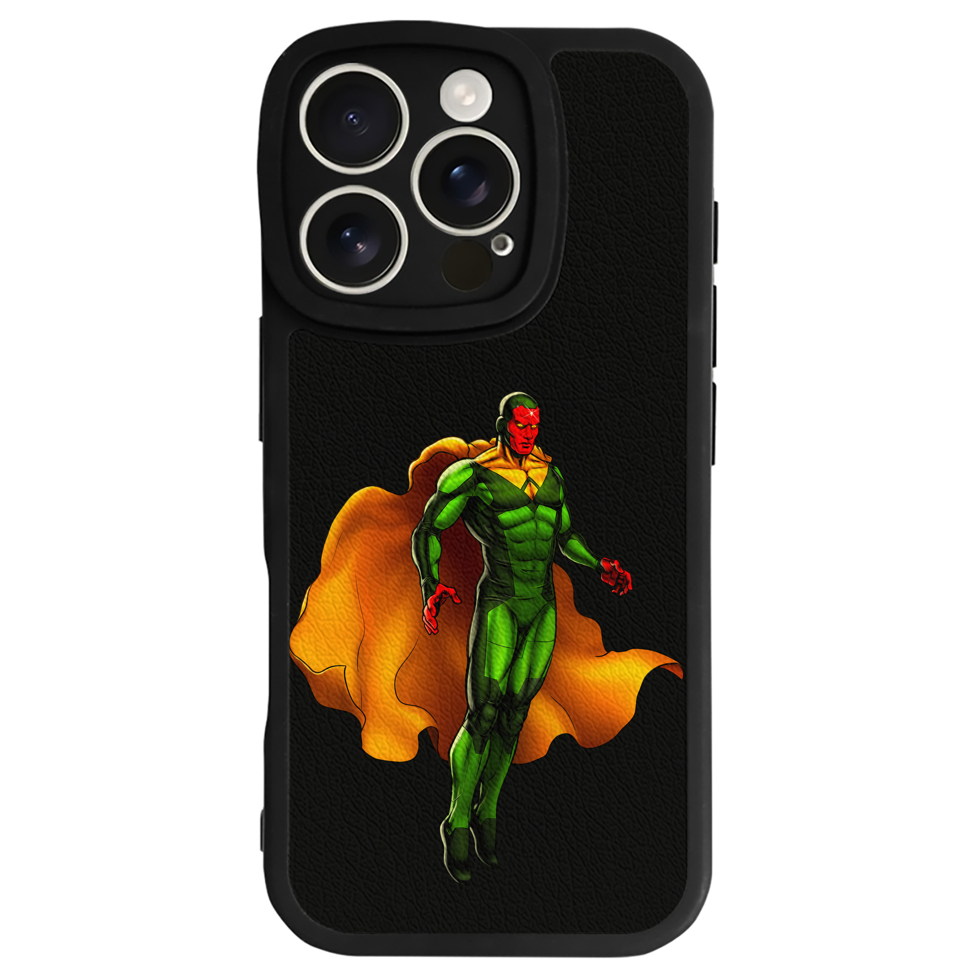 （画像用） アベンジャーズ The Avengers 【iPhone 16シリーズ対応】シリコンスマホケース（レザー調） 材質：シリコン